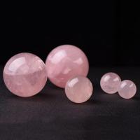 Rose Quartz Ball Sphere, Runde, forskellig størrelse for valg, lyserød, Solgt af PC