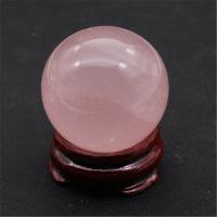 Rose Quartz Ball Sphere, Runde, forskellig størrelse for valg, lyserød, Solgt af PC