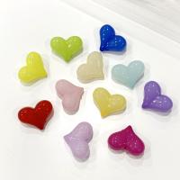 Jelly Style Acrylic Beads Heart injection moulding DIY Approx Sold By Bag