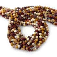 Natural Egg Yolk Stone Beads Round DIY & faceted mixed colors Sold Per Approx 14.96 Inch Strand