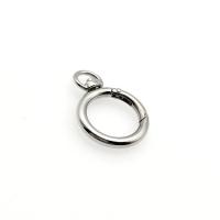 Zinc Alloy Spring Buckle Round plated multifunctional & DIY & Unisex original color Sold By PC