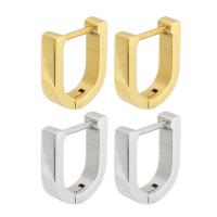 Huggie Orecchino ad anello, 304 acciaio inox, per la donna, nessuno, 11x12x3mm, Venduto da coppia