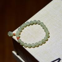 Hetian Jade Pulsera, Joyería & para mujer, libre de níquel, plomo & cadmio, 8mm, longitud aproximado 6.5 Inch, Vendido por UD