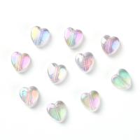 Miracle Acryl Kralen, Hart, DIY, gemengde kleuren, 8x3mm, 100pC's/Bag, Verkocht door Bag