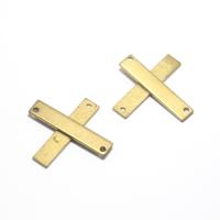 Brass Sieraden Connector, Messing, plated, gouden, 35x7mm, 100pC's/Bag, Verkocht door Bag