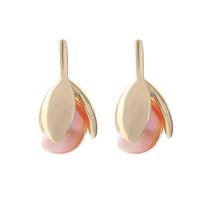 Boucles d'oreilles en perles d'eau douce, perle d'eau douce cultivée, avec laiton, Plaqué d'or 14K, Naturel & pour femme, doré, 11x19mm, Vendu par paire