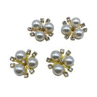 Haaraccessoires DIY bevindingen, Zinc Alloy, met Plastic Pearl, plated, verschillende stijlen voor de keuze & met strass, meer kleuren voor de keuze, nikkel, lood en cadmium vrij, Ca 100pC's/Bag, Verkocht door Bag