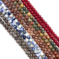 Beads Gemstone misti, pietra preziosa, Cerchio, DIY & materiali diversi per la scelta & formato differente per scelta, nessuno, Venduto per Appross. 14.96 pollice filo