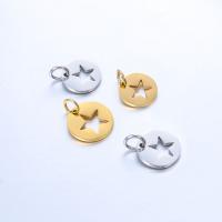 Edelstahl Schmuck Anhänger, 304 Edelstahl, poliert, Modeschmuck & DIY & verschiedene Größen vorhanden, keine, 10mm,12mm, 5PCs/Tasche, verkauft von Tasche