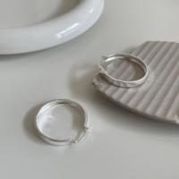 925 Sterling Zilveren Hoop Oorbellen, Donut, verschillende grootte voor keus & voor vrouw, zilver, Verkocht door pair