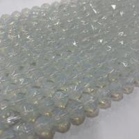 Opal Perlen, Star Cut Faceted & DIY, weiß, verkauft per ca. 38 cm Strang