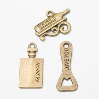 Zinc Alloy Pendants antique bronze color plated vintage & DIY nickel lead & cadmium free Approx Sold By Bag