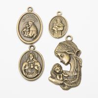 Zinc Alloy Pendants antique bronze color plated vintage & DIY nickel lead & cadmium free Approx Sold By Bag