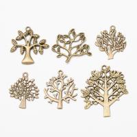 Zinc Alloy Pendants Tree antique bronze color plated vintage & DIY nickel lead & cadmium free Approx Sold By Bag