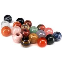 Mixed Edelsteen kralen, Natuursteen, Ronde, gepolijst, DIY & verschillende materialen voor de keuze, meer kleuren voor de keuze, 14mm, Verkocht door PC