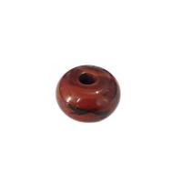 Smíšené Gemstone Korálky, Přírodní kámen, Flat Round, lesklý, DIY & různé materiály pro výběr, více barev na výběr, 30x18x8mm, Prodáno By PC