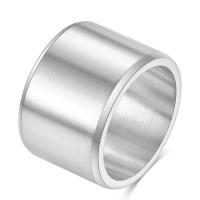 Titanium Staal Finger Ring, plated, verschillende grootte voor keus & voor de mens, meer kleuren voor de keuze, 15mm, Verkocht door PC