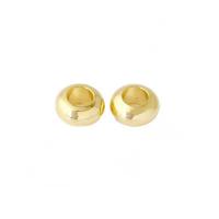 Brass Spacer perle, Mesing, Krug, pozlaćen, možete DIY, više boja za izbor, nikal, olovo i kadmij besplatno, 6x3mm, Rupa:Približno 3mm, Prodano By PC