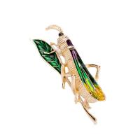 Glazuur broche, Zinc Alloy, Insect, gold plated, uniseks, nikkel, lood en cadmium vrij, 16x43mm, 10pC's/Lot, Verkocht door Lot