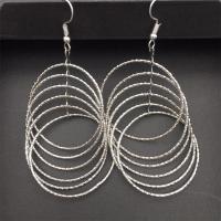 Zinc Alloy Drop Earrings plated for woman Sold By Pair