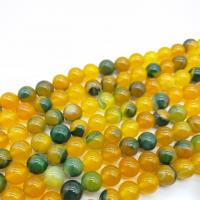 Agate Beads Round DIY mixed colors Sold Per Approx 38 cm Strand