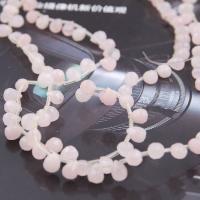 Φυσικό ροζ χαλαζία χάντρες, Rose Quartz, Teardrop, γυαλισμένο, DIY & πολύπλευρη, ροζ, 6x8mm, Sold Per Περίπου 38 cm Strand