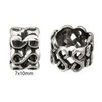 Zink Alloy Spacer Pärlor, DIY & svärta, ursprungliga färgen, 7x10x10mm, Hål:Ca 8mm, 100PC/Lot, Säljs av Lot