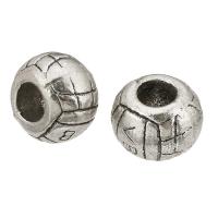 Sinkkiseos Spacer Helmet, Pyöreä, tee-se-itse & mustata, alkuperäinen väri, 8x11x11mm, Reikä:N. 4mm, 100PC/erä, Myymät erä