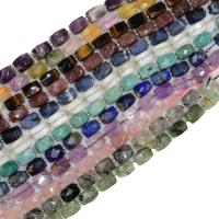 Mixed Edelsteen kralen, Natuursteen, met Seedbead, DIY & verschillende materialen voor de keuze & gefacetteerde, meer kleuren voor de keuze, 13x16mm, Per verkocht Ca 40 cm Strand