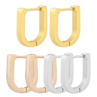 Huggie Orecchino ad anello, 304 acciaio inox, gioielli di moda & per la donna, nessuno, 14x16mm, Venduto da coppia