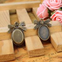 Zinc Alloy Pendant Cabochon Setting plated antique gold color Sold By PC