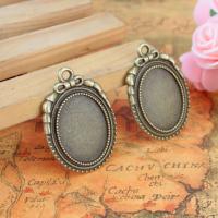 Zinc Alloy Pendant Cabochon Setting antique bronze color Sold By PC