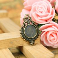 Zinc Alloy Pendant Cabochon Setting antique bronze color Sold By PC