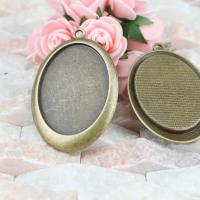 Zinc Alloy Pendant Cabochon Setting antique bronze color Sold By PC