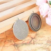 Zinc Alloy Pendant Cabochon Setting antique bronze color Sold By PC