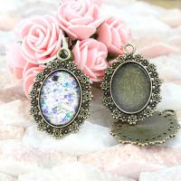 Zinc Alloy Pendant Cabochon Setting antique bronze color Sold By PC