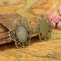 Zinc Alloy Pendant Cabochon Setting antique bronze color Sold By PC