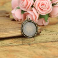 Zinc Alloy Pendant Cabochon Setting antique bronze color 20mm Sold By PC