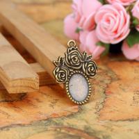 Zinc Alloy Pendant Cabochon Setting antique bronze color Sold By PC