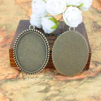 Zinc Alloy Pendant Cabochon Setting antique bronze color Sold By PC