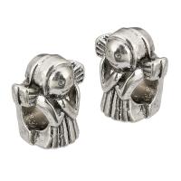 Sinkkiseos Spacer Helmet, tee-se-itse, alkuperäinen väri, 11x13x9mm, Reikä:N. 5mm, 100PC/erä, Myymät erä