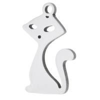 Acciaio inossidabile Animal Ciondoli, 304 acciaio inox, Gatto, gioielli di moda, colore originale, 10x16x1mm, Foro:Appross. 1mm, Venduto da PC