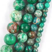 Indruk Jasper Kraal, Ronde, DIY, groen, Per verkocht 37-39 cm Strand