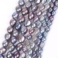 Ferskvandsperle Bead, du kan DIY, lilla, Solgt Per Ca. 38 cm Strand