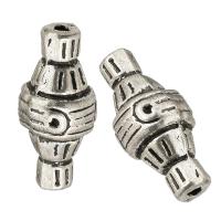 Zinc Alloy šperky Korálky, Zinek, DIY & černat, Původní barva, 8x19x8mm, Otvor:Cca 2mm, 100Pair/Lot, Prodáno By Lot