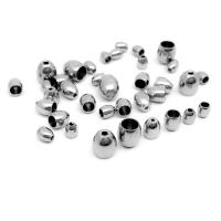 Stainless Steel End Caps 304 Stainless Steel machine polished DIY & Unisex & machine polishing original color Sold By PC