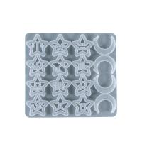 Set di stampe epossidici fai da te, silicone, DIY, bianco, 175x190x6mm, Venduto da PC