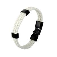 Capa cuero serraje Pulsera, con aleación de zinc, Esférico, chapado, Joyería & longitud diferente para la opción & para hombre, más colores para la opción, Vendido por UD