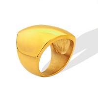 Cruach Tíotáiniam Ring Finger, plátáilte, unisex, órga, 20mm, Díolta De réir PC