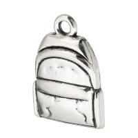 Zinc Alloy Pendants Schoolbag DIY & blacken original color Approx 2mm Sold By Lot